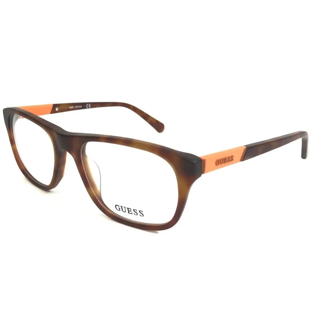 Guess Eyeglasses Frames GU1866 052 Brown Tortoise Orange Square 53-18-145